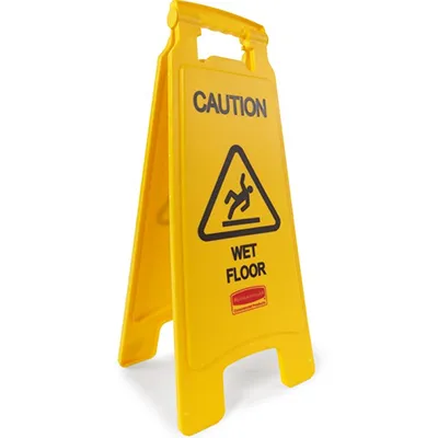 Biển báo sàn ướt chữ A Rubbermaid FG611277YEL (1)