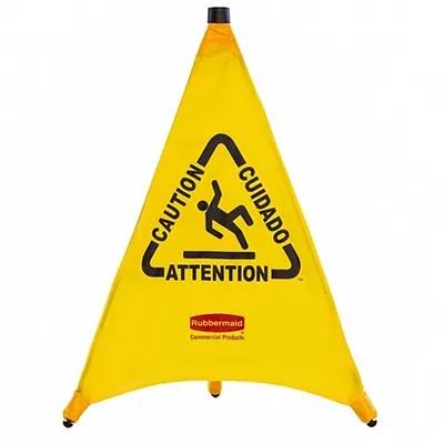 Biển báo sàn ướt dạng cây dù - gấp gọn Rubbermaid FG9S0100YEL (2)