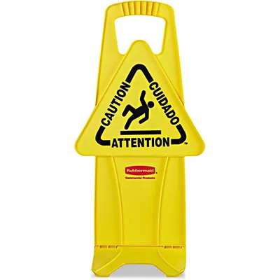 Biển cảnh báo CAUTION dạng đứng Rubbermaid FG9S0925YEL (4)