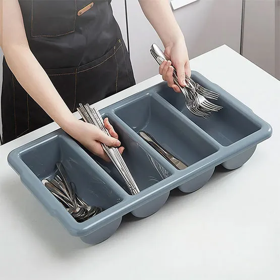 Khay đựng dao kéo 4 ngăn nhựa PP (7)