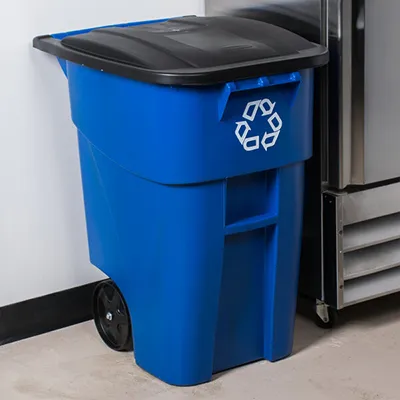 Thùng rác nhựa Rubbermaid FG9W2773BLUE (189L) (5)