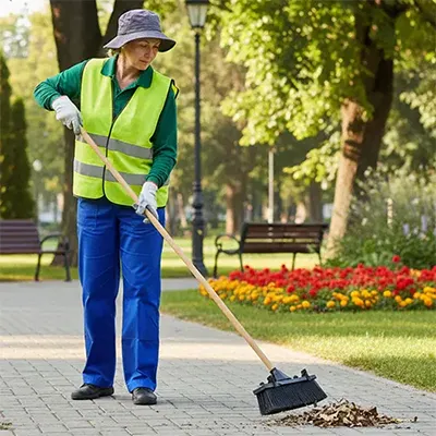 Chổi đẩy có ren chống xoắn sợi cứng PP Rubbermaid (45cm - 60cm) (3)